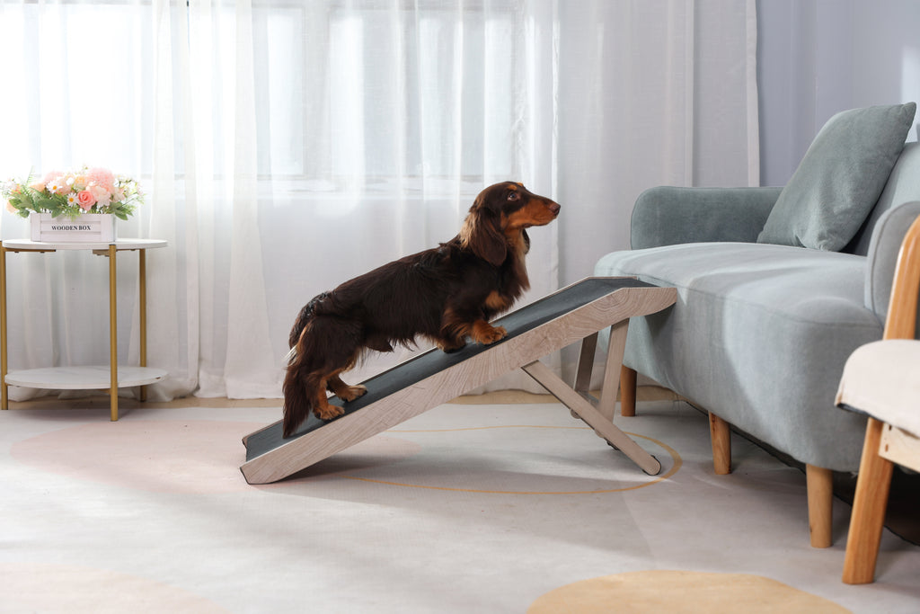 Adjustable Dog Ramp (Weathered Grey)